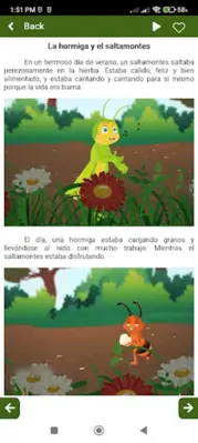 Spanish kids story with audio android App screenshot 0