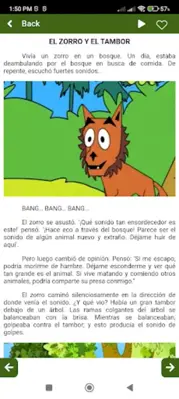 Spanish kids story with audio android App screenshot 2