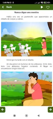 Spanish kids story with audio android App screenshot 5